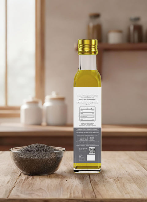 Cold Pressed Black Sesame (Gingelly) Oil – Pure Black Til for Hair Care