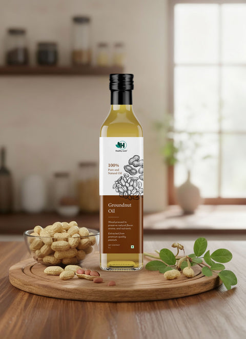 Cold Pressed Groundnut or Peanut Oil – Pure, Natural, & Organic
