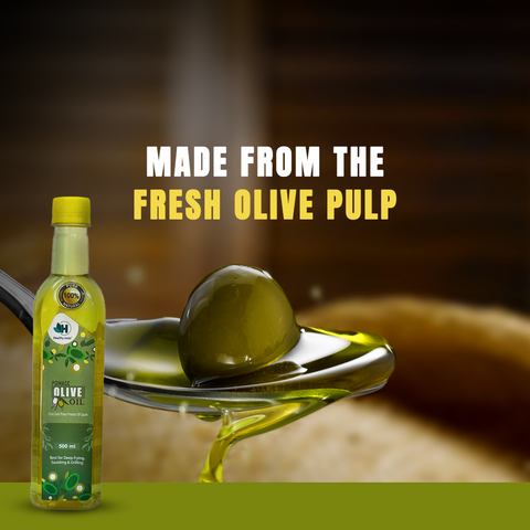 Cold Pressed Pomace Olive Oil - Healthy & Versatile for Cooking