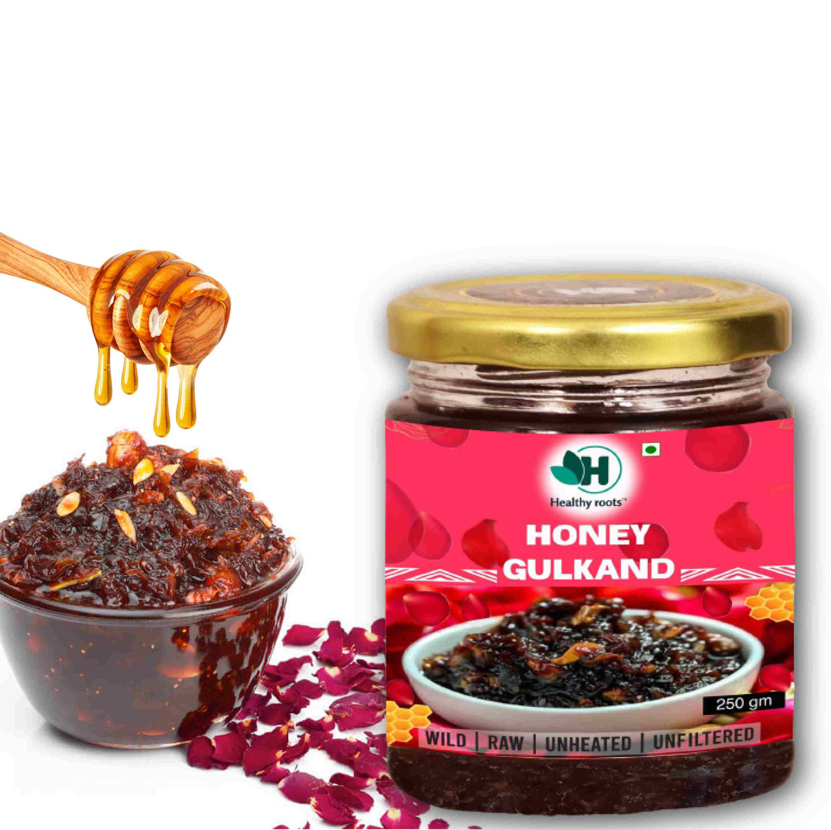 Honey Gulkand Healthyroots