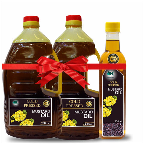Cold Pressed Mustard Oil Combo 4.5L – Healthy Roots