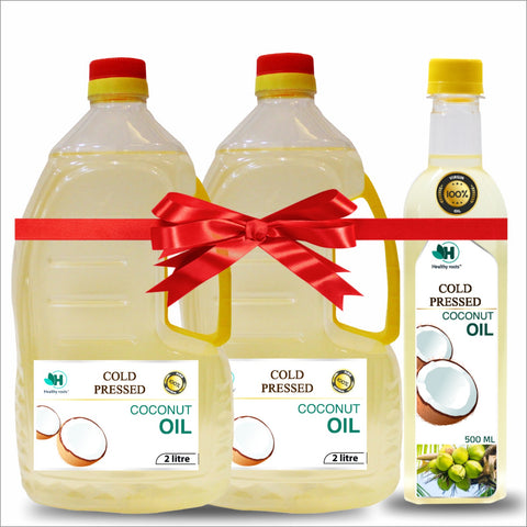 Cold Pressed Coconut Oil Combo 4.5L – Healthy Roots