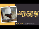 Load and play video in Gallery viewer, Cold pressed safflower oil video
