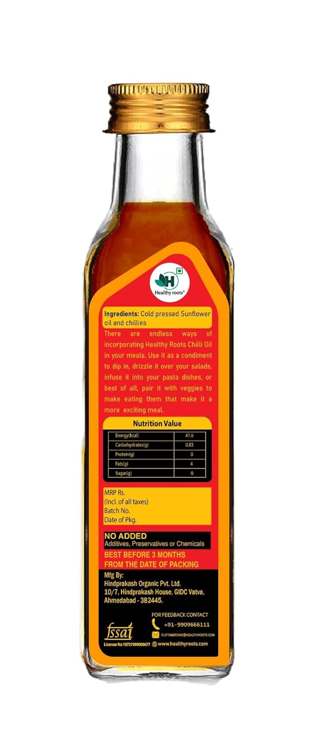 Cold Pressed Red Chilli Oil | Healthy Root 