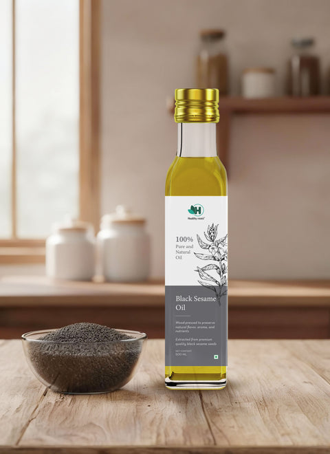 Cold Pressed Black Sesame (Gingelly) Oil – Pure Black Til for Hair Care