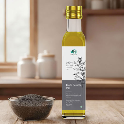 Cold Pressed Black Sesame (Gingelly) Oil – Pure Black Til for Hair Care