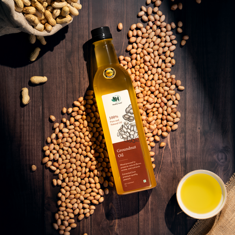 Cold Pressed Groundnut or Peanut Oil – Pure, Natural, & Organic