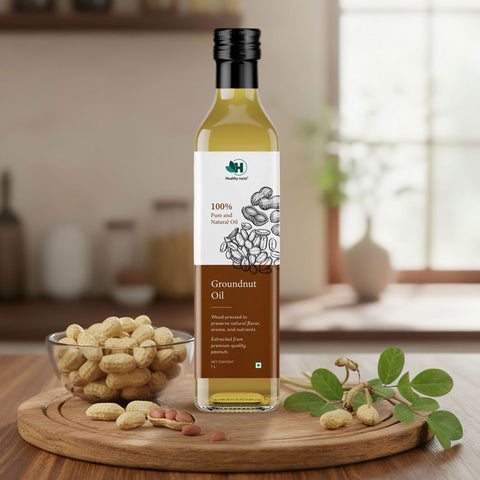 Cold Pressed Groundnut or Peanut Oil – Pure, Natural, & Organic