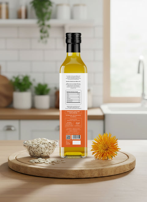 Cold Pressed Safflower (Kardai) Oil | Pure & Organic