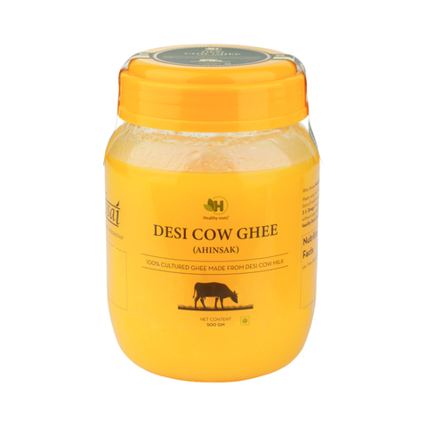 Best A2 Desi Cow Ghee in India | 100% Pure A2 Bilona Ghee | Healthy Roots