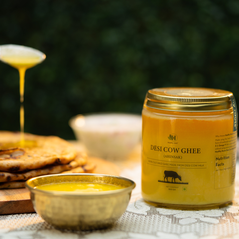 Best A2 Desi Cow Ghee in India | 100% Pure A2 Bilona Ghee | Healthy Roots