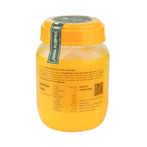 Best A2 Desi Cow Ghee in India | 100% Pure A2 Bilona Ghee | Healthy Roots