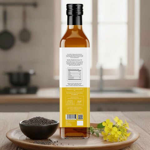 Cold Pressed Organic Mustard Oil Online | Made from A1 Grade Seeds