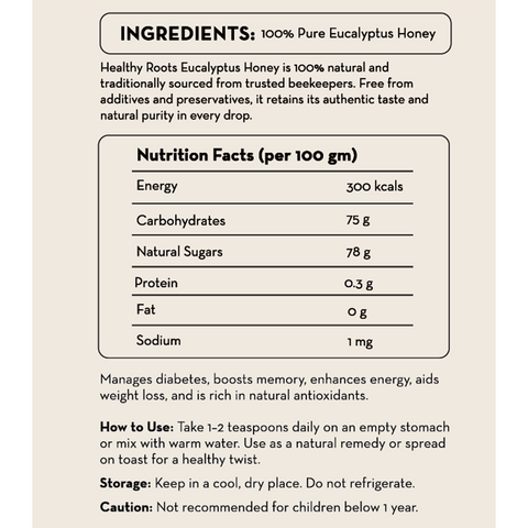 Eucalyptus Raw Honey