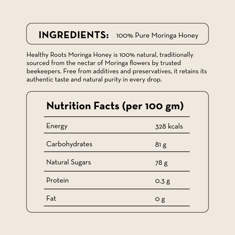 Moringa Honey Raw Unprocessed