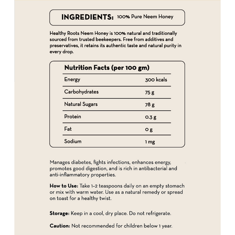 Neem Raw Honey