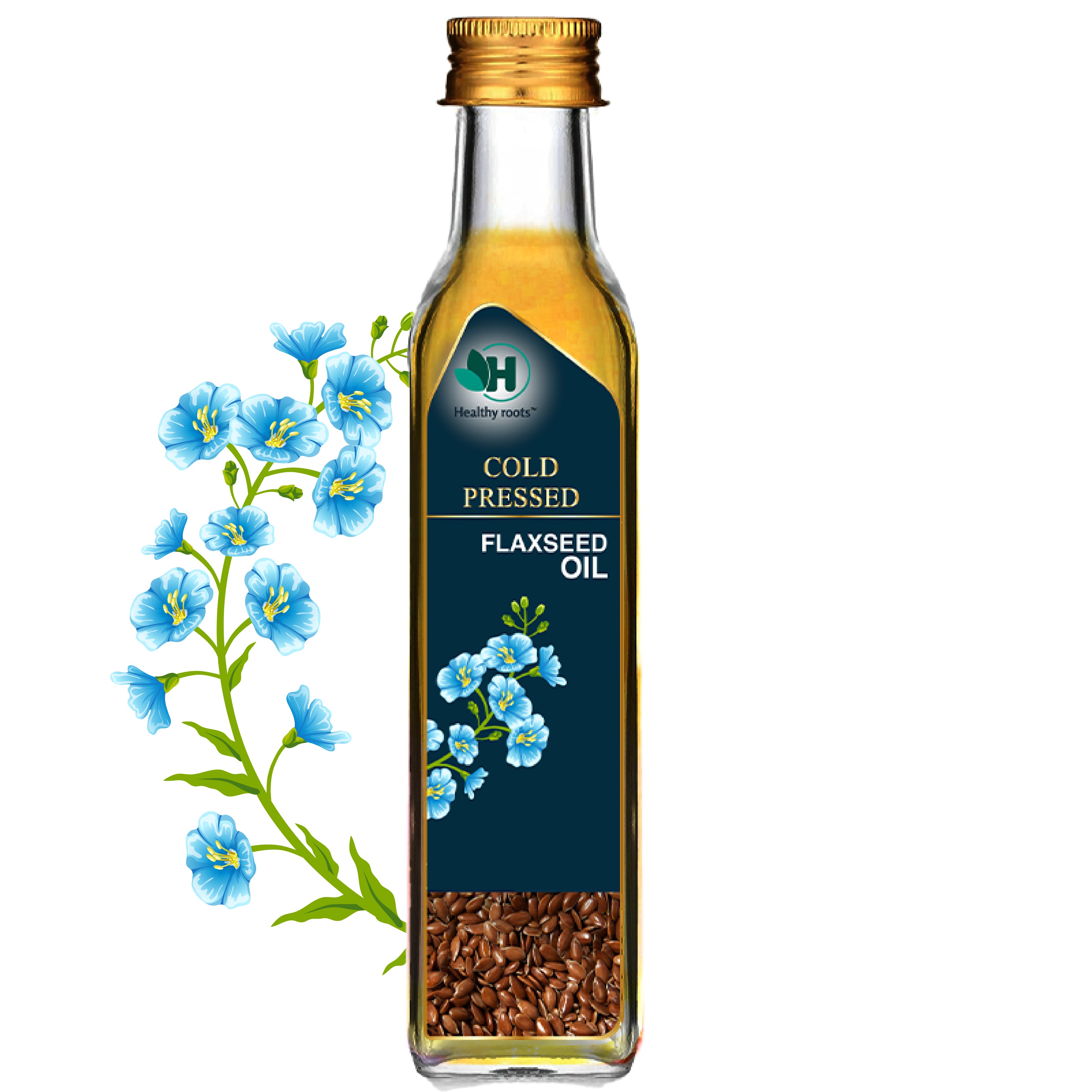 100% Naturally Cold Pressed Flaxseed Oil