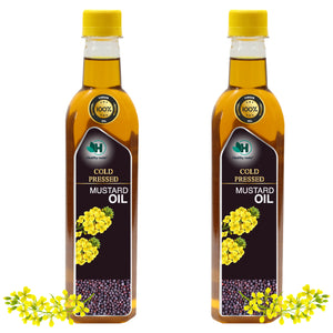 Cold Pressed Mustard Oil From Healthy Roots 