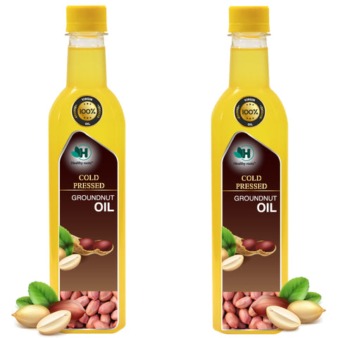 Wood Cold Pressed Groundnut Oil