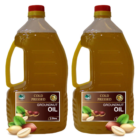 Wood Cold Pressed Groundnut Oil 2 Litre