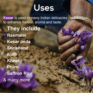 Kesar - 100 % Natural, Handpicked Saffron