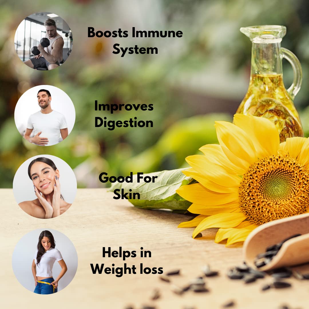 Cold Pressed Sunflower Oil for Skin
