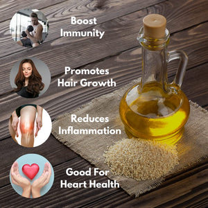 Benefits of Cold Pressed Sesame Oil